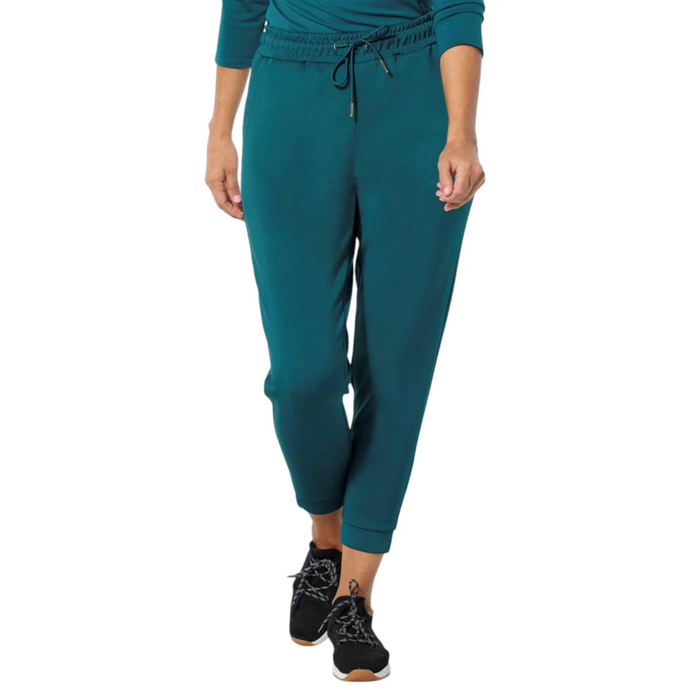 Joy Collection Women's Luxe Performance Scuba Stretch Chic Jogger Jade - Regular